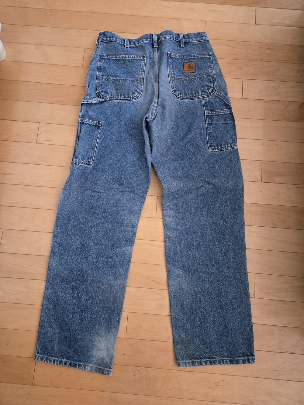 Carhartt Blue Carpenter Cargo Jeans with Utility Pockets
